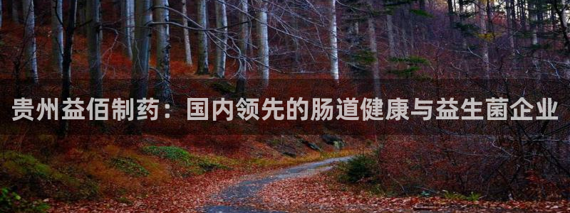 九游会老哥俱乐部必备的交流社区：贵州益佰制药：国内领先的肠道健康与益生菌企业