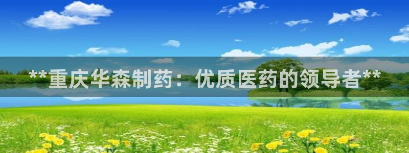 九游老哥俱乐部官网登录不了：**重庆华森制药：优质医药的领导者**