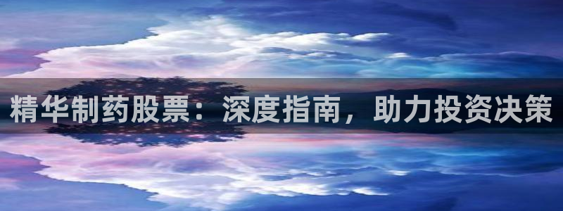 老哥俱乐部是干什么的：精华制药股票：深度指南，助力投资决策