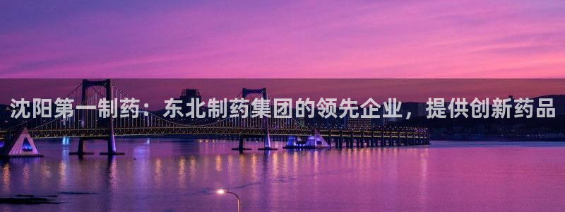 usdt九游会老哥俱乐部：沈阳第一制药：东北制药集团的领先企业，提供创新药品