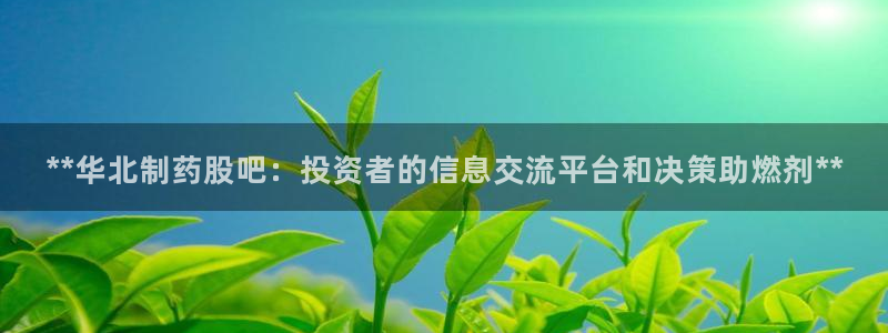 九游会老哥俱乐部官网首页：**华北制药股吧：投资者的信息交流平台和决策助燃剂**