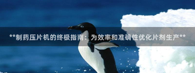 九游会老哥俱乐部官网：**制药压片机的终极指南：为效率和准确性优化片剂生产**